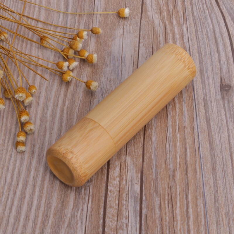 Tube de bambou boîte à thé hermétique petit récipient épices pot de stockage avec couvercle 4 taille