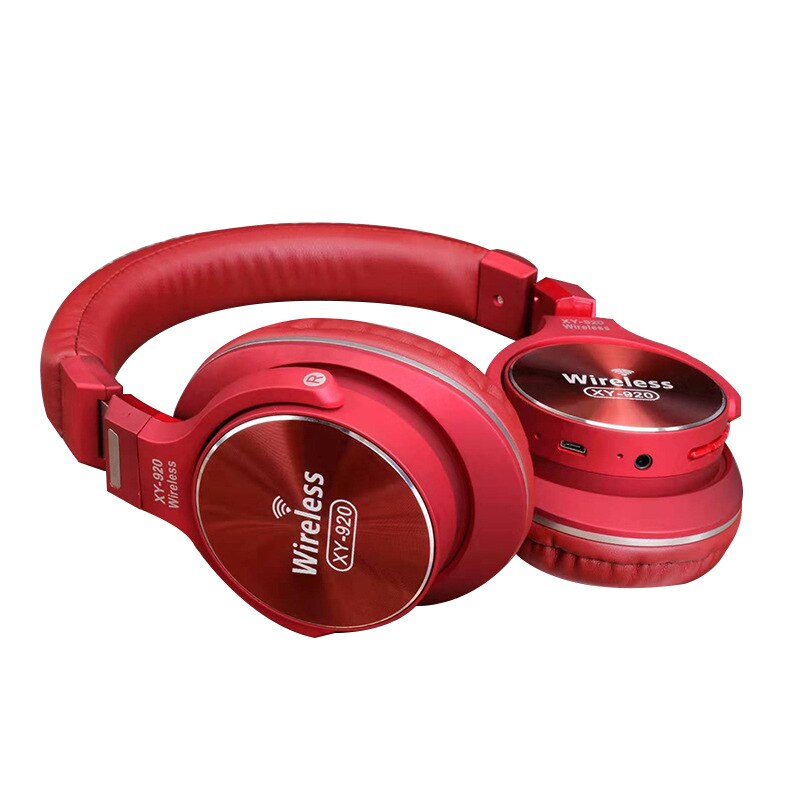 Headset Bilaterale Stereo Multifunctionele Sport Headset Met Microfoon Bluetooth Headset Dagelijks Gebruik Draadloze Game Headset: Rood