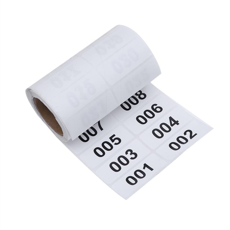 1-500 Numbers Consecutive Number Labels Inventory Stickers Product Claiming Labels