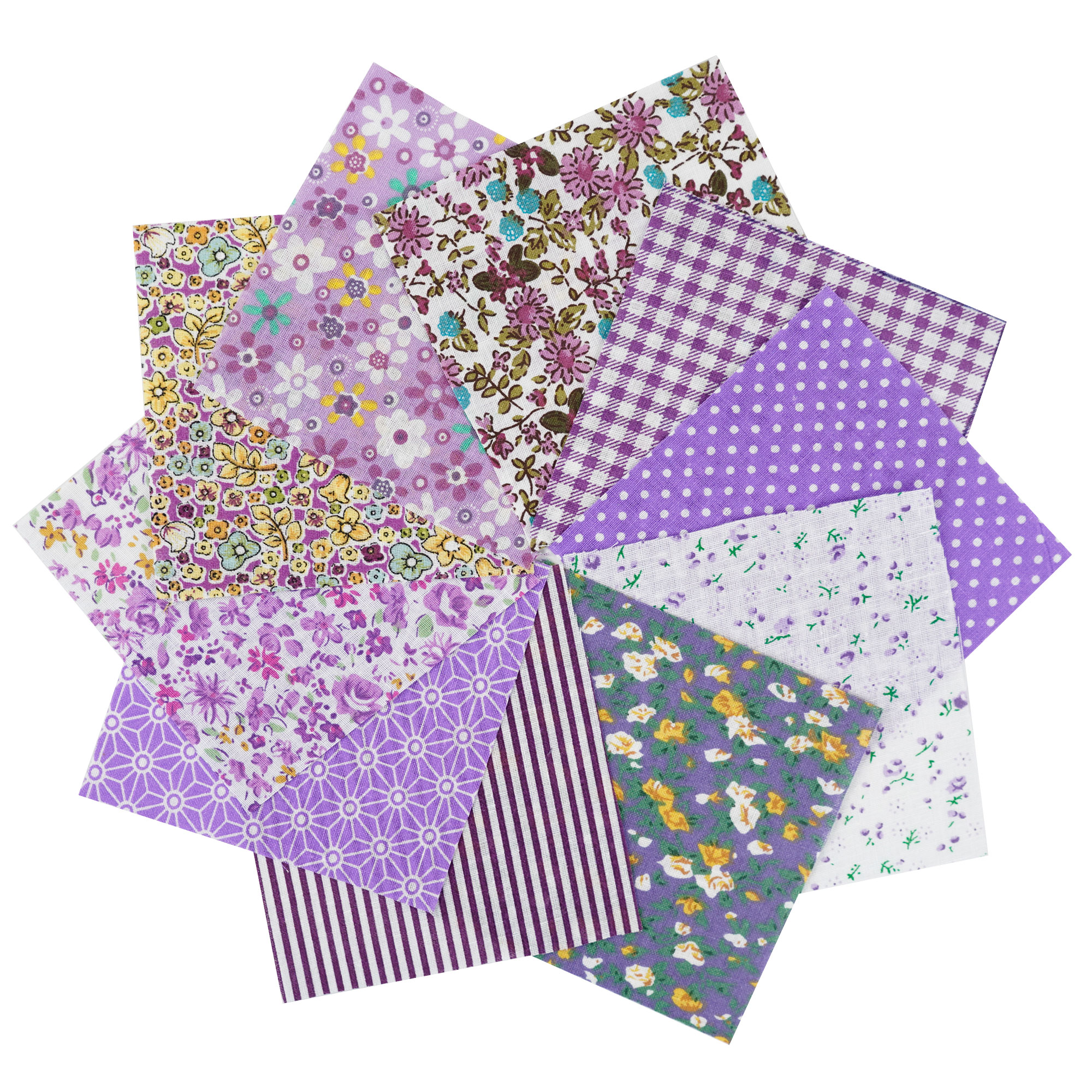 100 STKS 25x25 cm/10x10 cm Pleinen Katoen Ambachtelijke Bloemen Stof Doeken voor DIY Bundel Patchwork Quilten Naaien Scrapbooking Artcraft