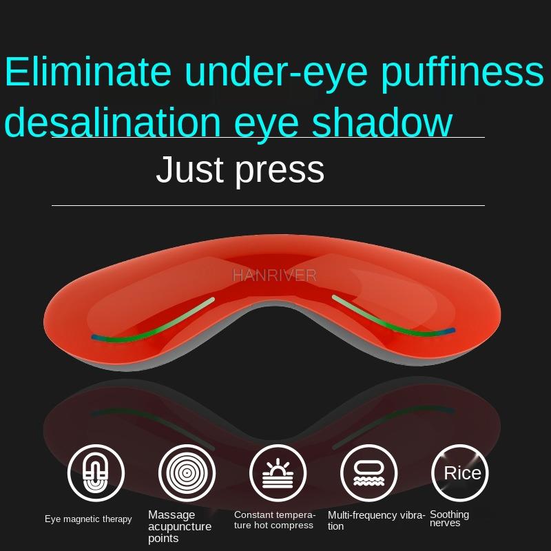 Massage à vibrations USB portable pour les yeux, dispositif de massage pour enlever la poche oculaire, protection nerveuse lente, compresse chaude