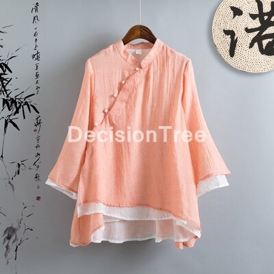 ladies women chinese traditional top qipao shirt cheongsam blouse traditional chinese cheongsam blouse for women: color9