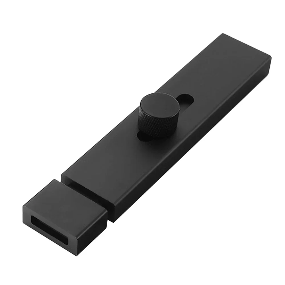 Door Lock Latch Punch-free Door Bolt Sliding Bolts Anti-theft Security Lock Aluminum Alloy Toilet Door Latch Gate Hardware: Silver