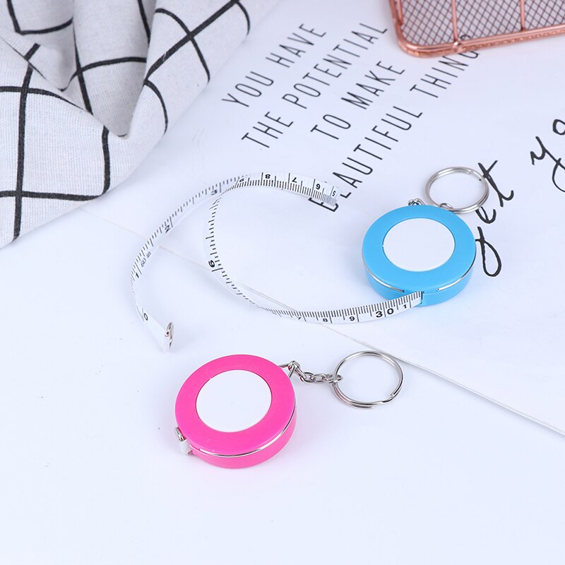 1 Piece Portable Tape Measure Retractable Ruler Children Height Ruler Centimeter Inch Roll Tape Girls 150cm/60"