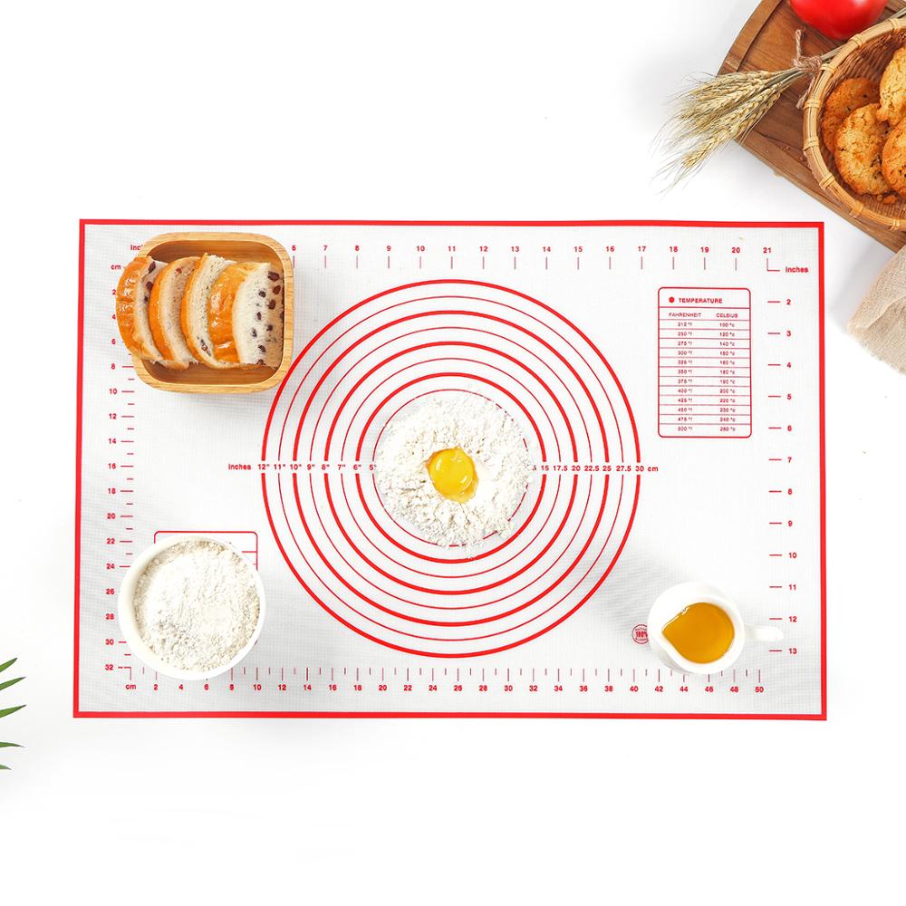 40*30cm silikone bagemåtter plade dej non-stick maker holder wienerbrød køkken gadgets kogegrej bagegrej værktøj  fy0208