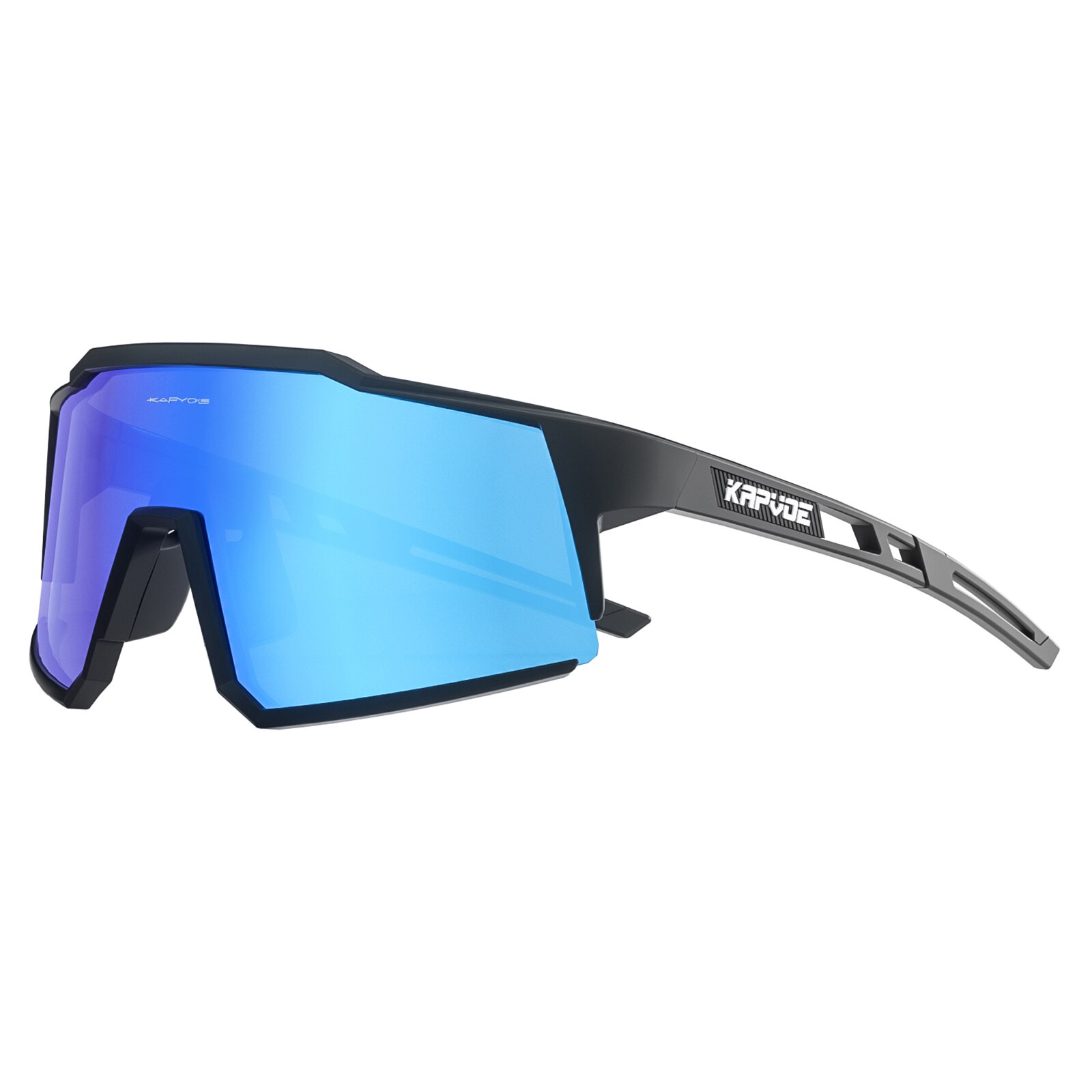 Kapvoe gafas de ciclismo polarizadas MTB gafas de bicicleta de carretera protección UV400 gafas de sol ultraligeras equipo de gafas deportivas: Verde