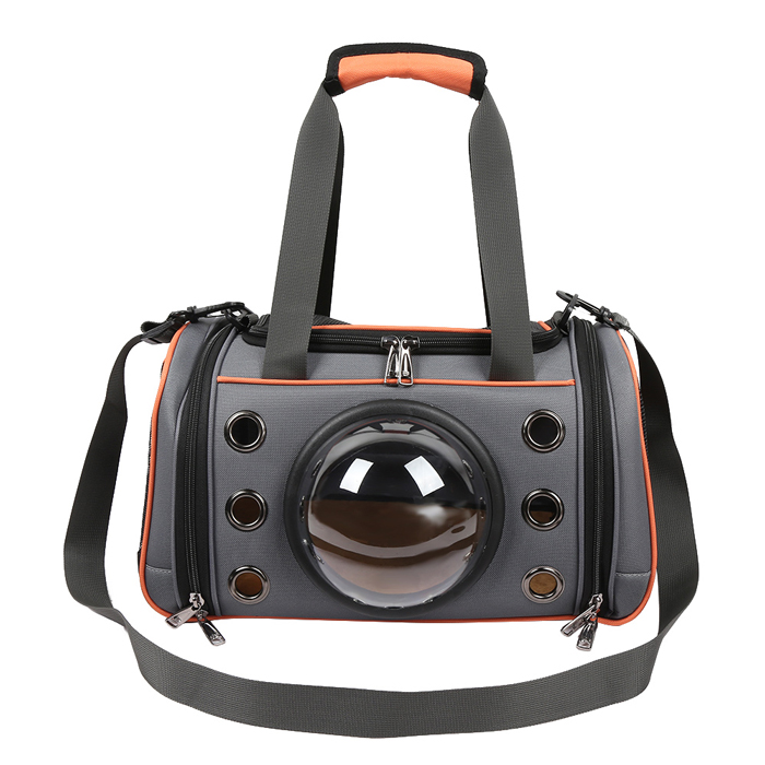 Transport bag dog space capsule shape breathable bag puppy outdoor travel shoulder bag soft kennel small dogs cats: S