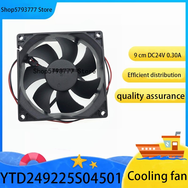1 pc -5 pcs new original authentic ytd 249225 s 04501 9cm 24v 0,30 a 4500 rpm fan