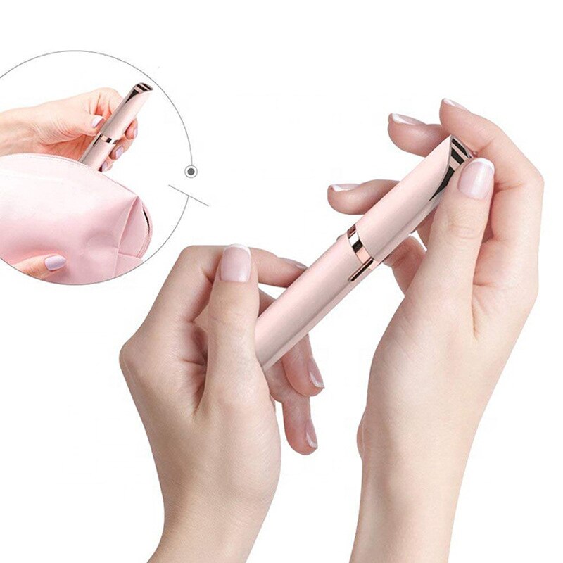 Nuovo Disegno Elettrico Rasoio Sopracciglia Fare Indolore occhio fronte Epilatore mini Macchina Da Barba Macchine portatile Facciale di Rimozione Dei Capelli