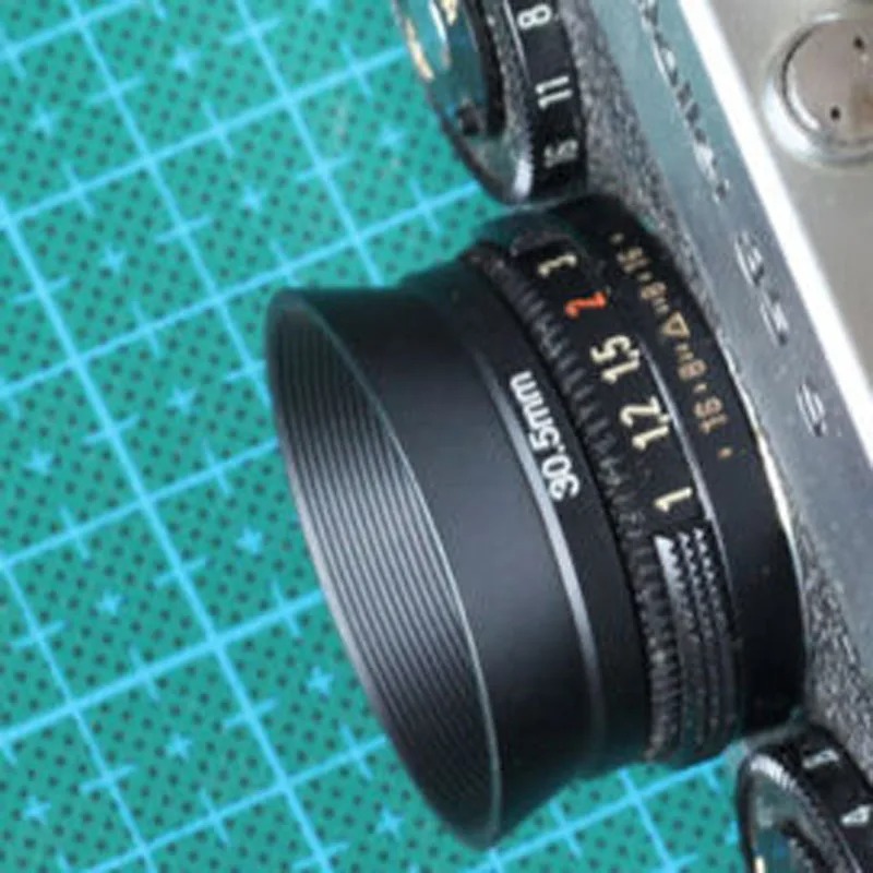 Capa de lente de metal CozyShot para Rollei 35 35T 35B 35TE 24mm x 0,5mm / 35S 35SE 35Classic Camera Rosca 30,5 x 0,5 mm