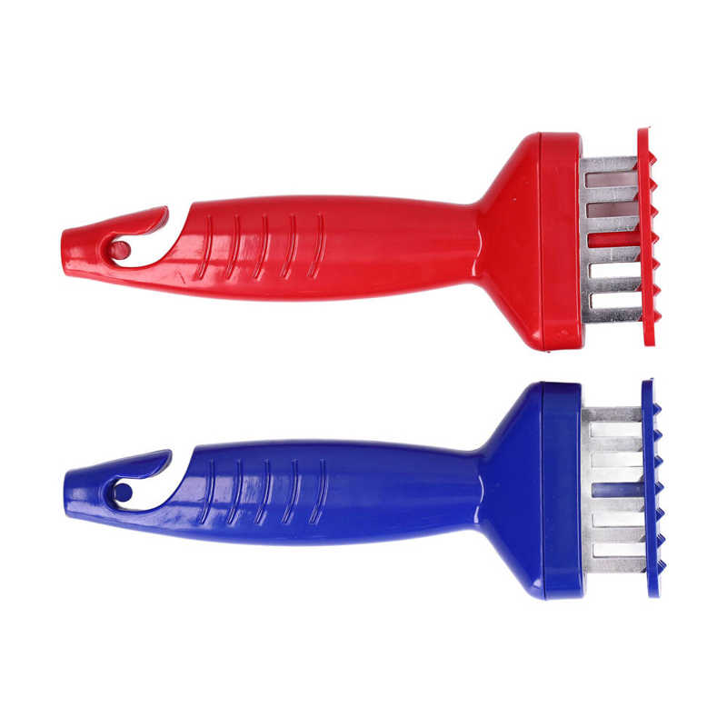 Vleesvermalser Tool Moeiteloos Heavy Duty Rvs Naald Blade Absorberen Sneller Steak Tenderizer Houden Vlees Vorm Goed Voor