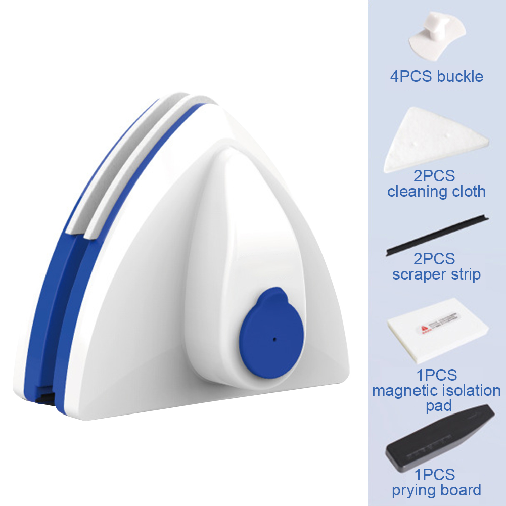 Double-layer Durable Glass Wiper Household Portable Washing Accessories Window Cleaner Water Discharge Automatic Magnetic Tool