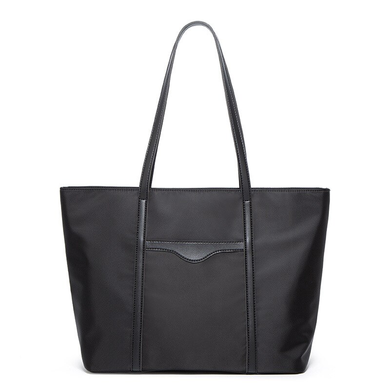 Bolso de mano de gran capacidad, bolsa de mano de tela Oxford, portátil, a la , Europa y Estados Unidos,: Negro