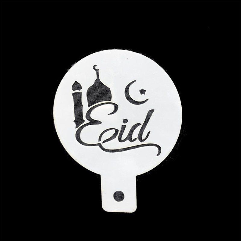 6 pièce/ensemble étoile lune EID café pochoirs mosquée Cookie EID moubarak Ramadan gâteau décoration outils moubarak musulman fête fournitures