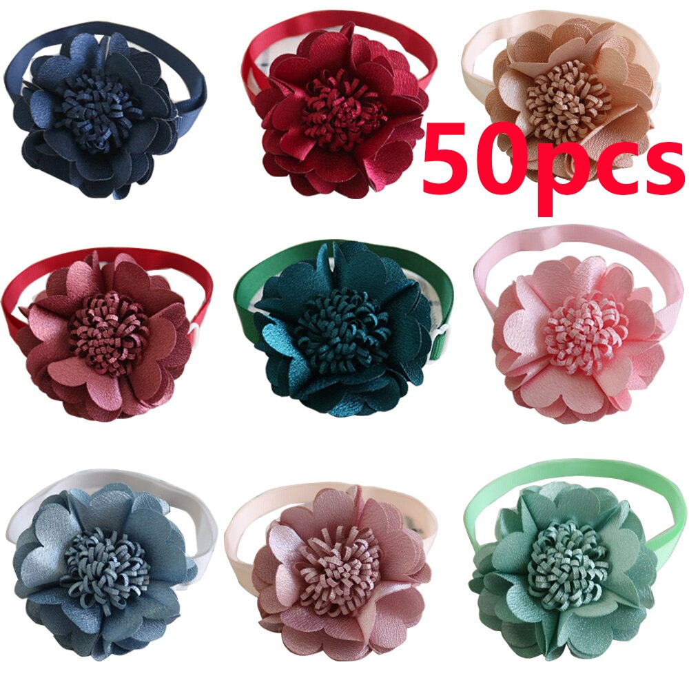 ¡Primavera 100! Accesorios para mascotas, pajarita para perros y gatos, pajaritas para perros pequeños, accesorios para bodas para perros pequeños: 50pcs