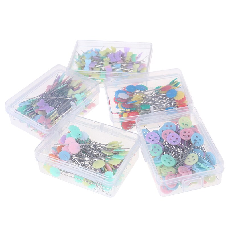 100Pcs Butterfly Flat Head Dressmaking Needle DIY Sewing Accessories Dressmaking Pins Embroidery Patchwork Pins