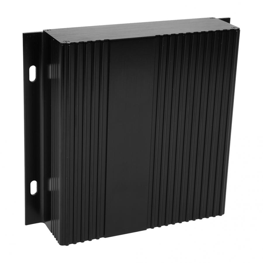 Aluminum Enclosure Case Project Box Brushed Black Enclosure Case DIY PCB Junction Heat Dissipation 41x168x150mm