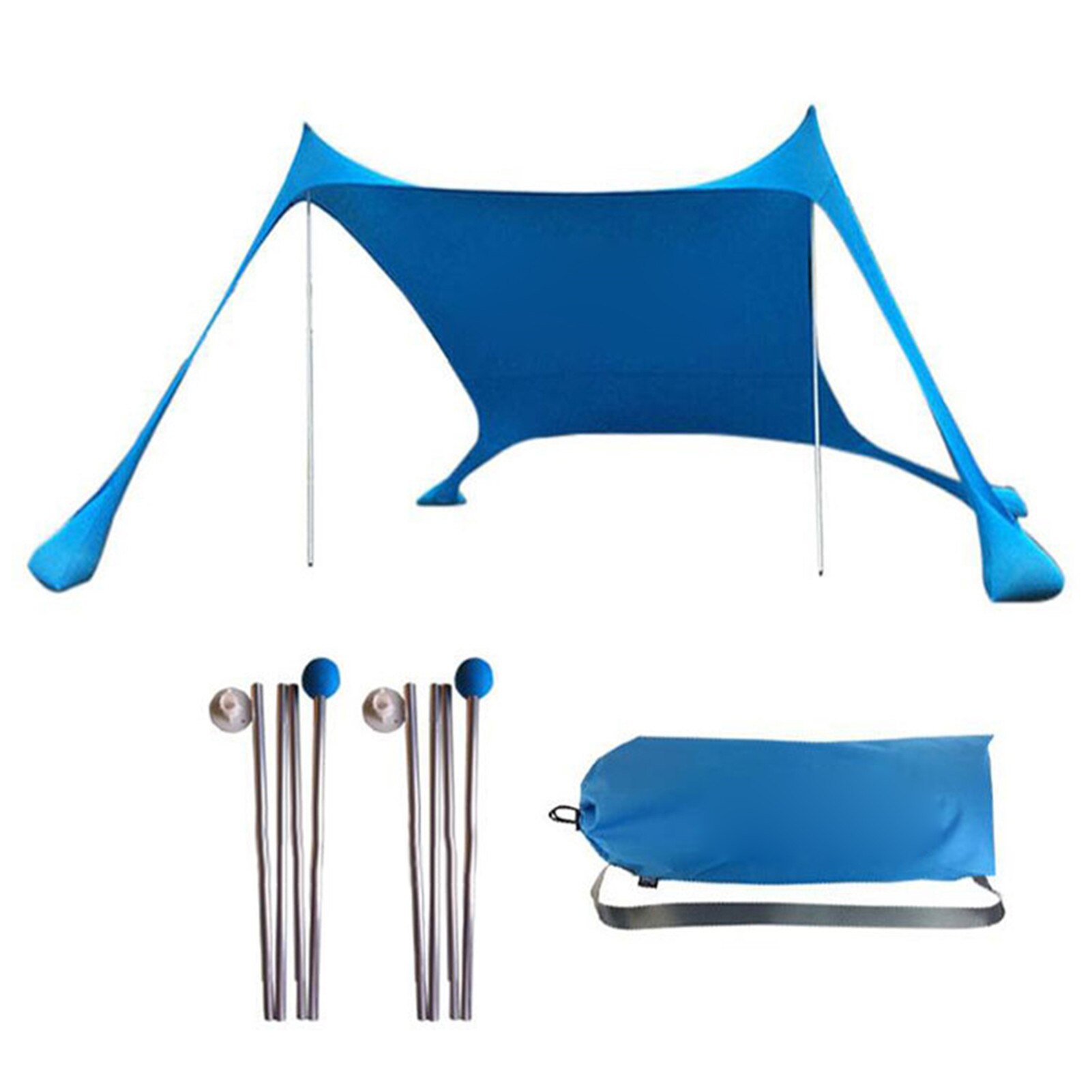 Beach Tent Canopy Beach Sunshade Awning Sun Protection Anti-UV Tent For Camping Fishing Beach Garden Picnic: C