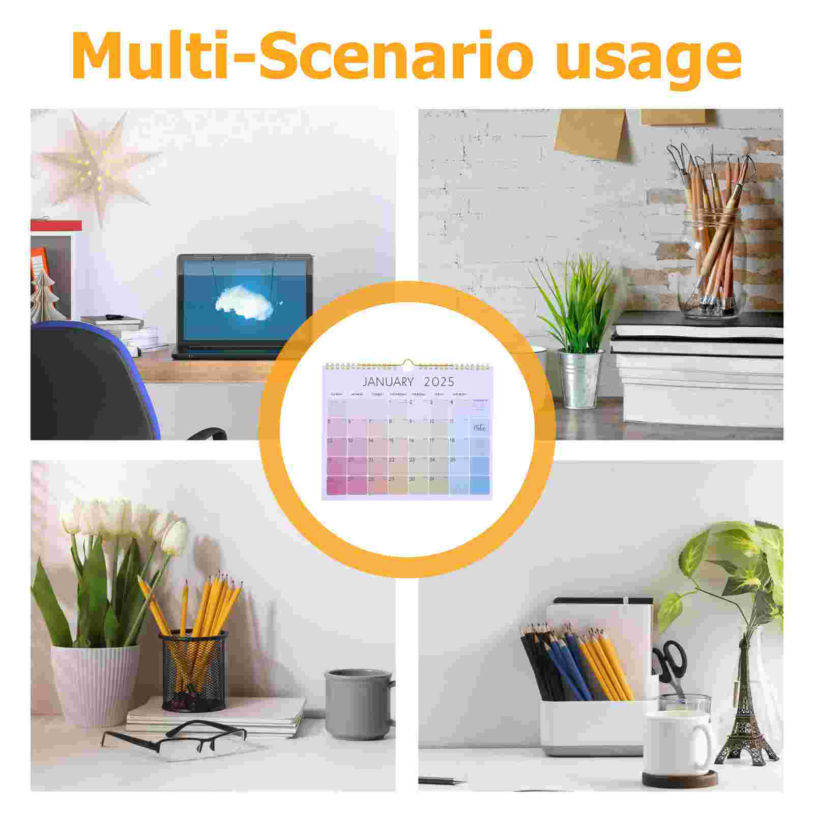 Sturdy Wall Calendar Yearly Desk Calendar Aesthetic Monthly Planner Office Family Calendar Student School Calendar