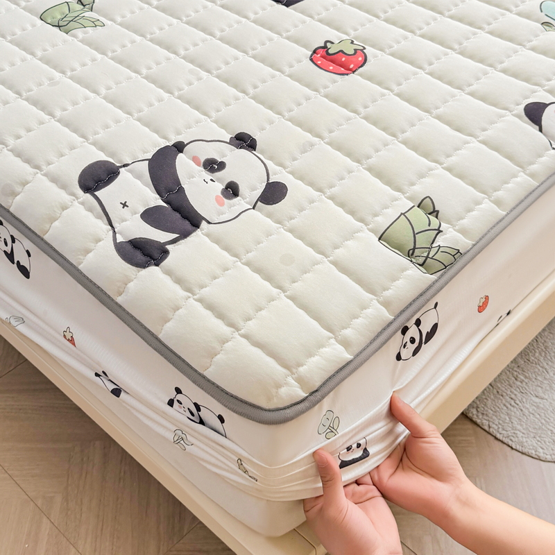 Dikke Matrashoes Cartoon Stijl Sprei Gewatteerd Bed Voor Thuis Volwassenen Kinderen Bedlinnen Fundas De Colchón (Geen Kussensloop)