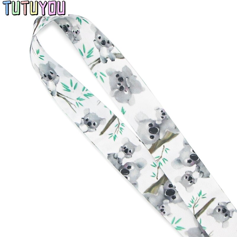 PC1649 Koala Lanyards For Keychain ID Card Pass Gym Mobile Phone USB Badge Key Ring Holder Neck Straps Accessories