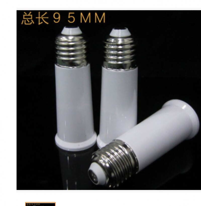 Car Light Bulb Car LED GU24-E17-G24-E40 to E27 E14 to 2 E27 White LED Light Lamp Bulb Adapter Holder Socket Car lamp Accessories: E27 to E27 long