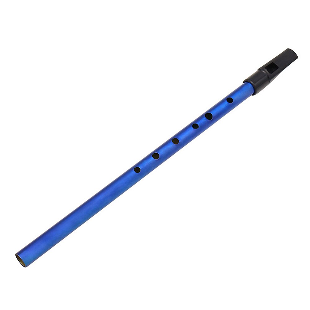 Traditionele Tin Penny Whistle 6 Gaten Wind Muziek Instrument Messing Sleutel Van D Metalen Tin Fluitje Professionele: Lavendel