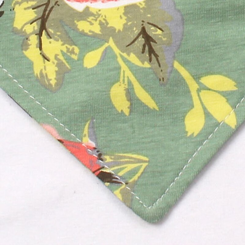Babyvoeding Kwijl Bib Double Side Bloemenprint Slabbetjes Speeksel Handdoek Oprispingen Doek 87HD