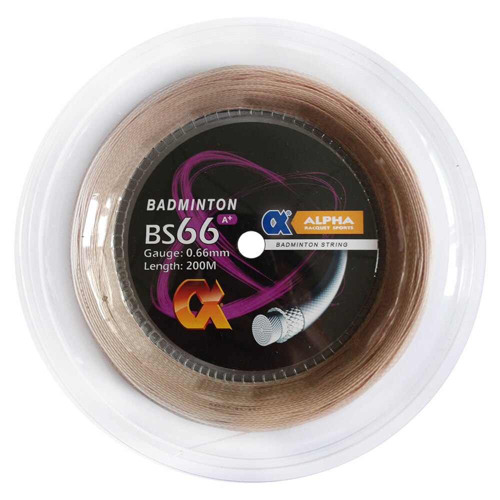 1 carrete Alpha BS66 Badminton String 0,66mm Control A + durabilidad golpear sonido raqueta cuerdas 200M