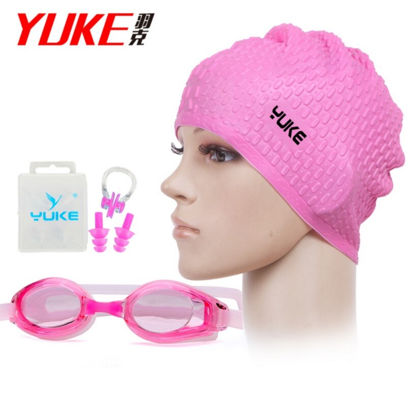 Swim Goggles And Cap Set 4 In 1 Lenses Clear Anti-Fog Swimming Goggles Waterproof For Men And Women