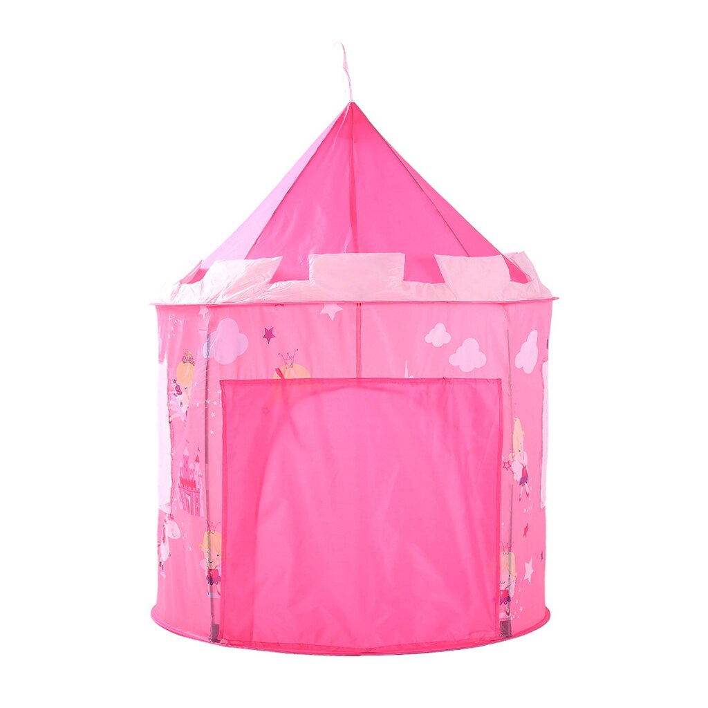 Foldable Pink Angels Themed Tent Playhouse for Kids Indoor Outdoor Play, 40''L x 40''W x 55''H