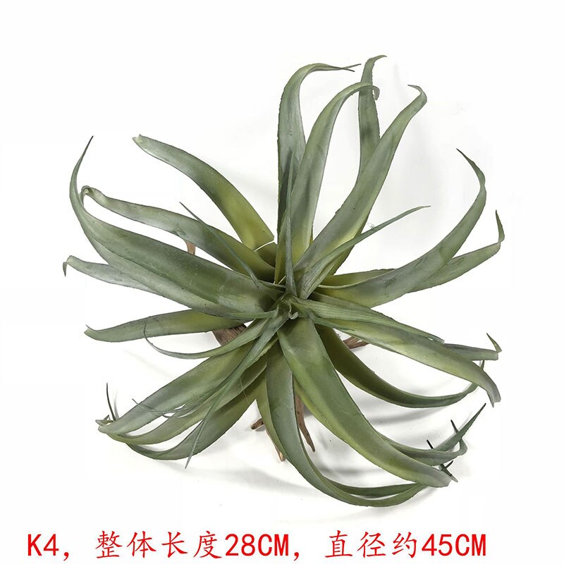 Large artificial air pineapple succulent plant tillandsia plastic green plant Pineapple leaf home shop wedding floral decor: K4 GREEN