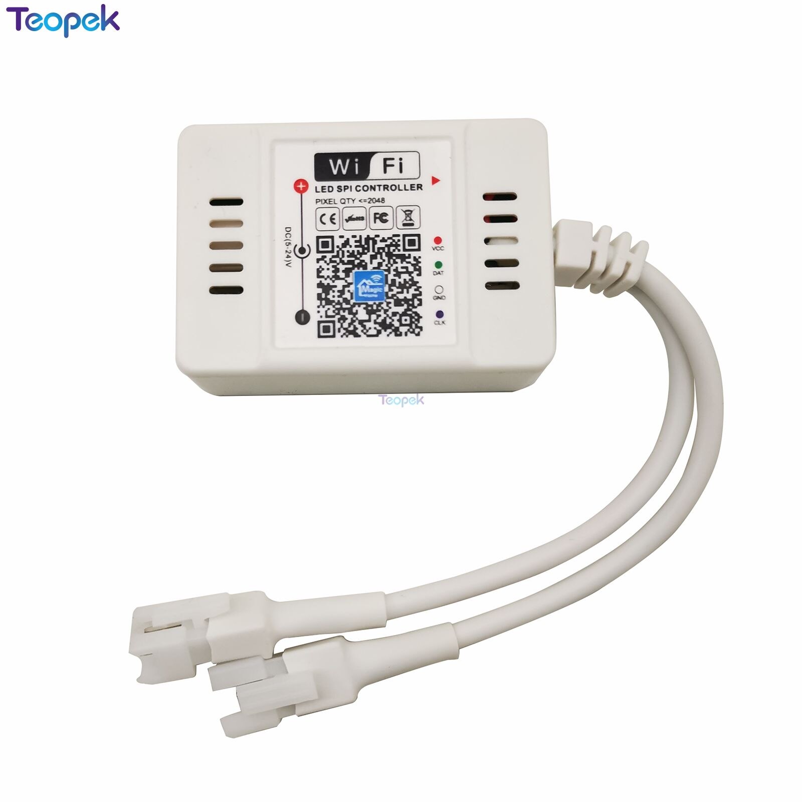 Magic Home Wifi Pixel Led Controller Dubbele Uitgang Wifi Spi Controller Voor WS2811 WS2812 WS2815 Pixel Led Licht DC5-24V