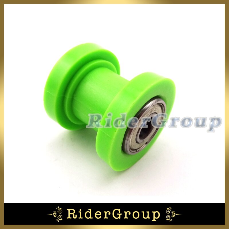 Green Pulley Tensioner Chain 8mm Roller Guide For CRF50 XR50 KLX110 SSR Thumpstar Atomik Chinese Pit Dirt Bike Motorcycle