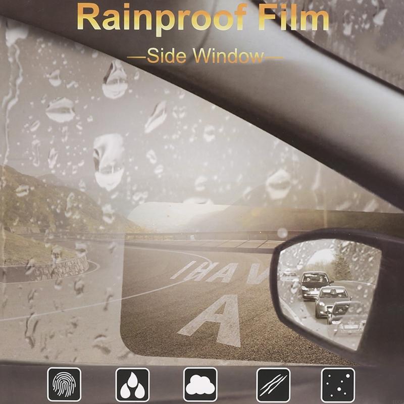 400B Achteruitkijkspiegel Regendichte Film Anti-Fog Clear Sticker Anti-Kras Waterdichte Film voor Autoruit Veilig Rijden levert