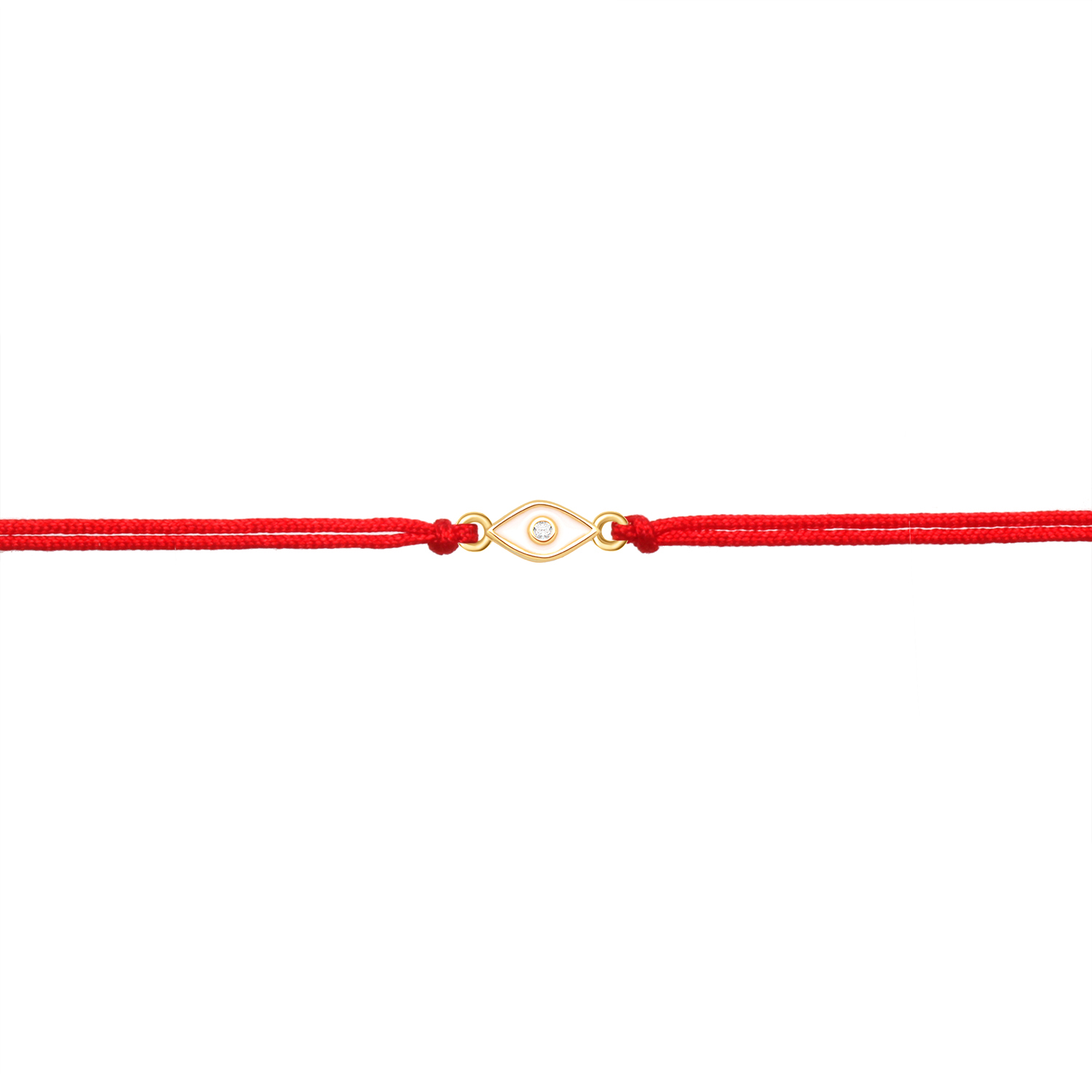 Aaa Zirconia Stenen Wit Emaille Mini Leuke Evil Eye Lucky Bedelarmband Vrouwen Vergulde Messing Kralen Verstelbare sieraden