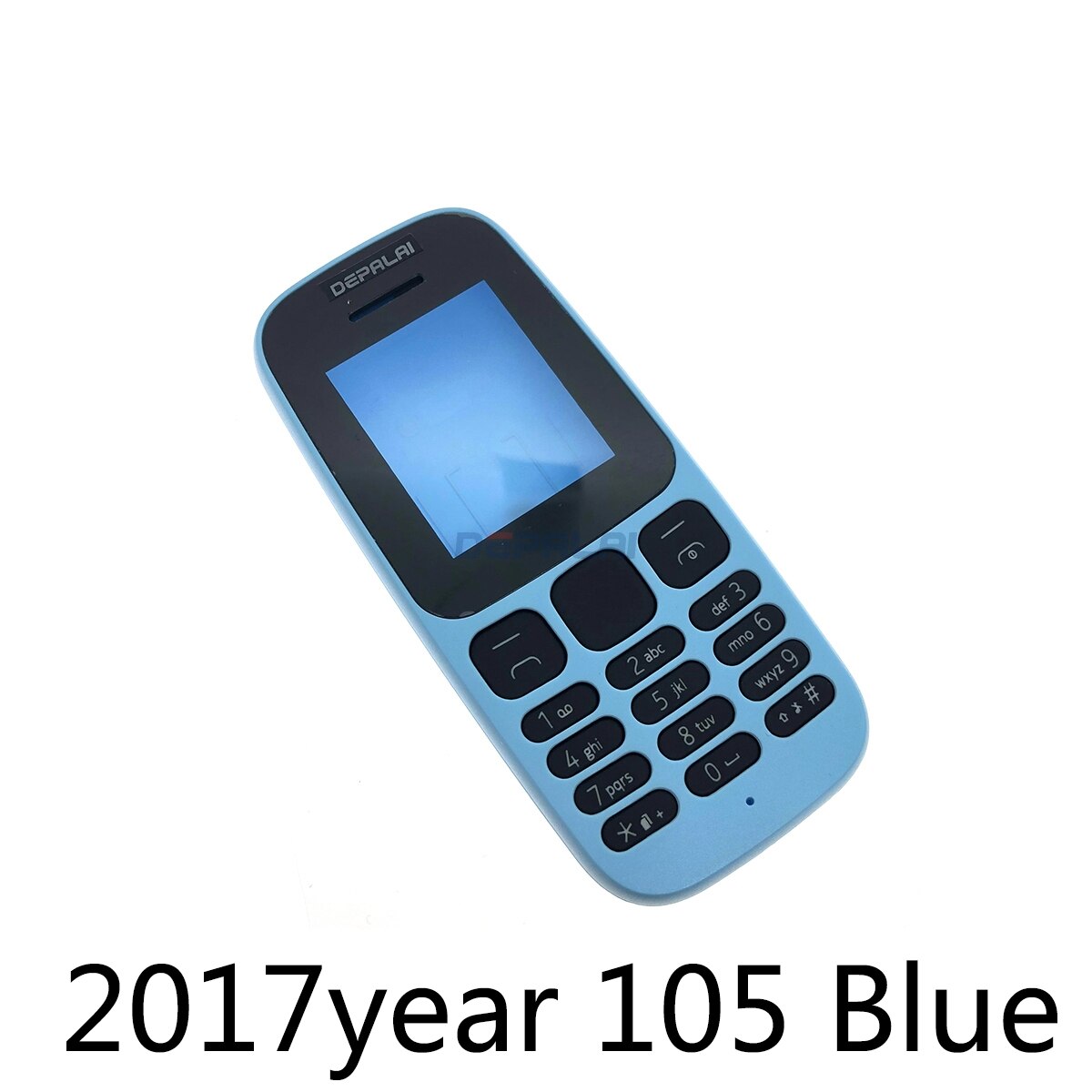 Housing Cover Full Complete Mobile For Nokia 105 version 105 RM-1133 RM-1134 1050 RM-1120 case Keypad Back Battery: 2017 105 Blue