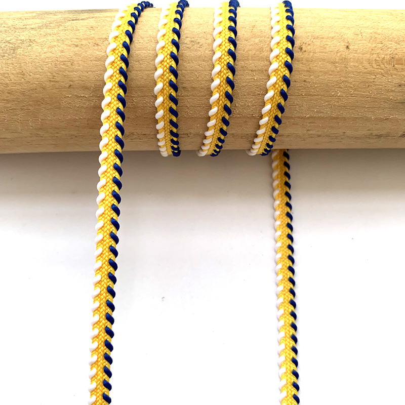 5 m/16,4 Fuß Profi Packung, 5 mm breit, Vorhang, Tausendfüßler, Spitze, gebogener Wellenbesatz, handgefertigt, DIY-Handwerk, Nähbesatz, Bänder, BH-Vorhang-Dekoration