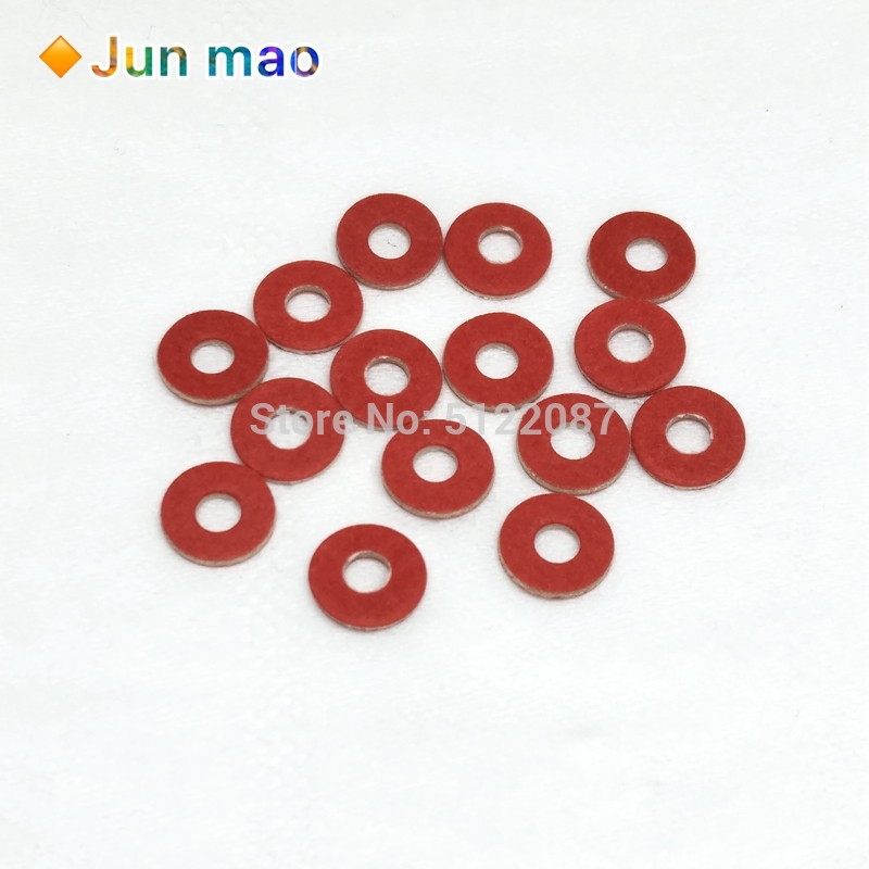 250pcs M3 Red Insulating Fiber Washer Insulation Screw Gasket