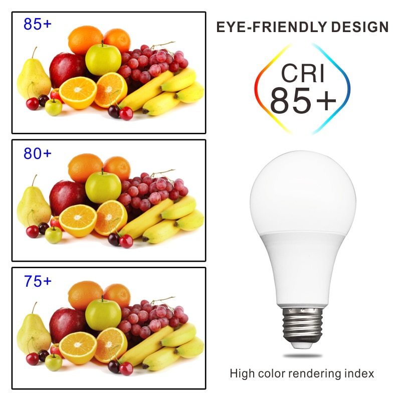 10 stk ledet pære lamper  e27 ac220v 240v lys pære ekte makt 20w 18w 15w 12w 9w 5w 3w lampada stue hjemme ledet bombilla