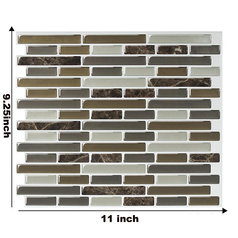 large self-adhesive tile sticker backsplash 3D wallpaper DIY kitchen bathroom decorative white waterproof wall tiles: TL02C