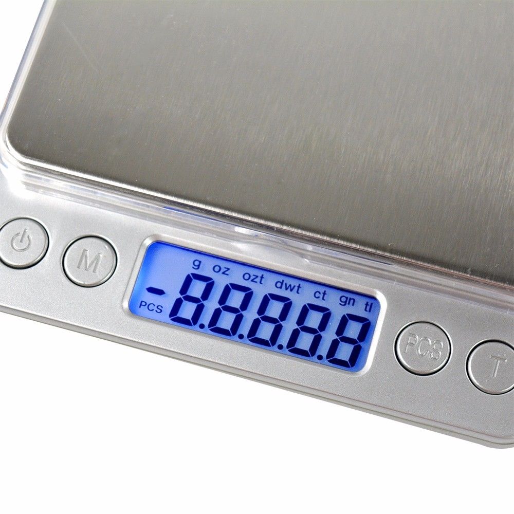 Báscula de bolsillo Digital de alta precisión báscula de joyas de cocina báscula de bolsillo Función de pantalla LCD y Uds. Feature500g/0,01g