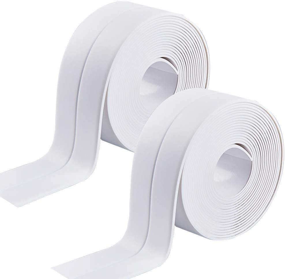 Pvc Zelfklevende Waterdichte Douche Wastafel Bad Edge Muursticker Voor Keuken Badkamer Bad Vloer Afdichting Kalefateren Strip Tape