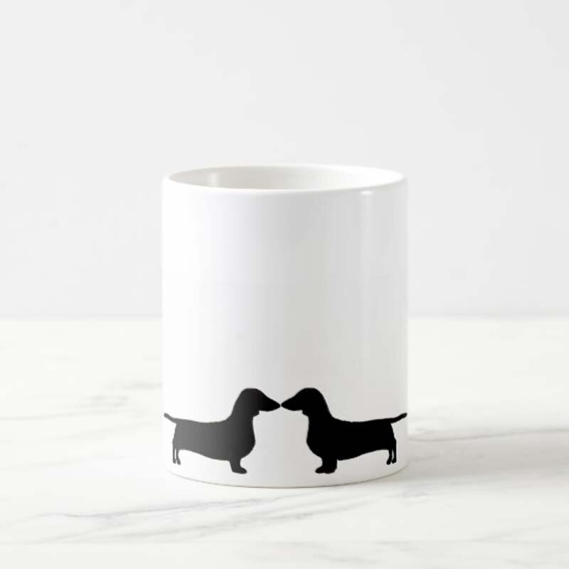 Funny Dachshund Dog Mug - Ceramic Funny Coffee Mug - Perfect Dog Lover - Cute Novelty Coffee Mug - Great Birthday o: Clear