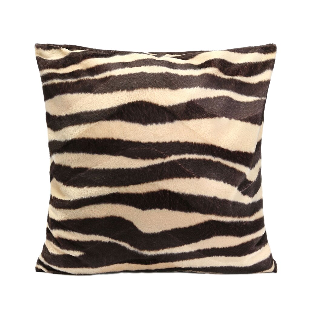 Funda de almohada con de cebra y leopardo, cojín decorativo para el coche: Style 03