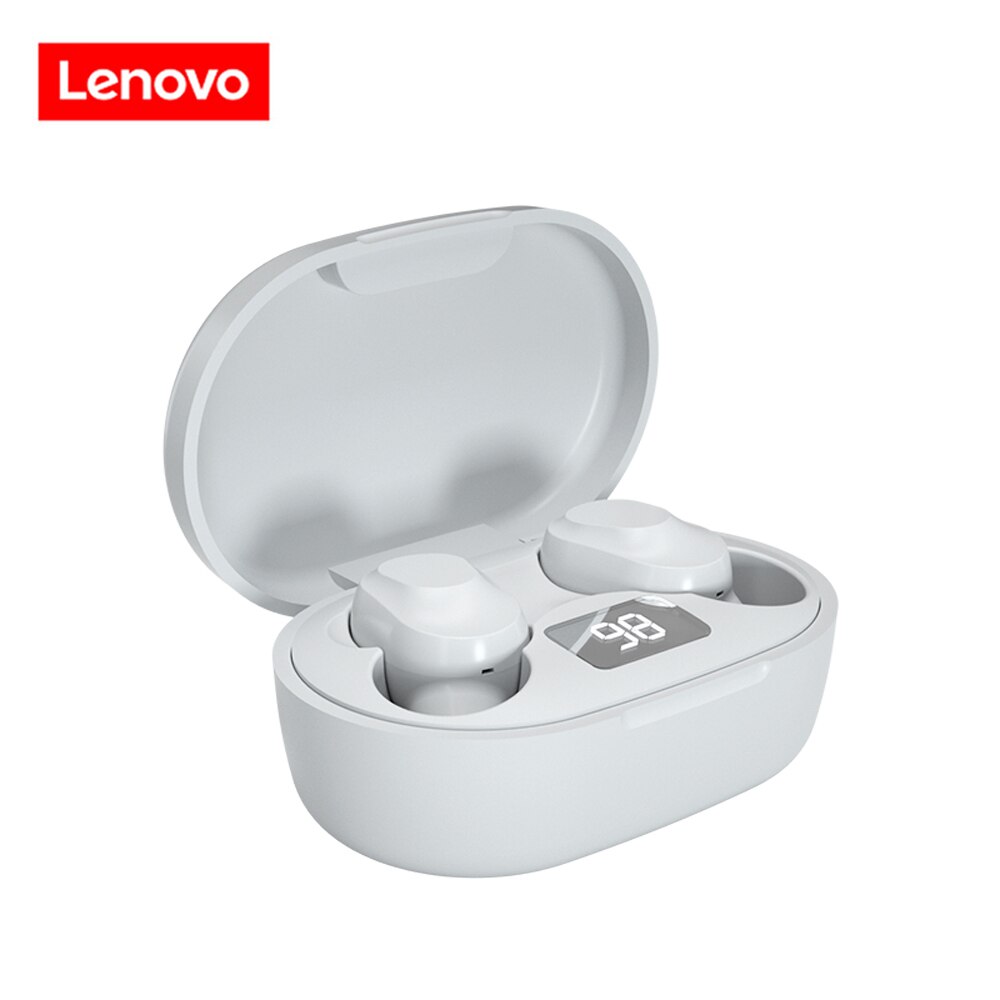 Lenovo TWS Earbuds Bluetooth 5.0 Wireless Earphone LP1/LP1S/LP2/X9/XT90/X18 Noise Cancelling with Mic Sport Earphones: XT91 white