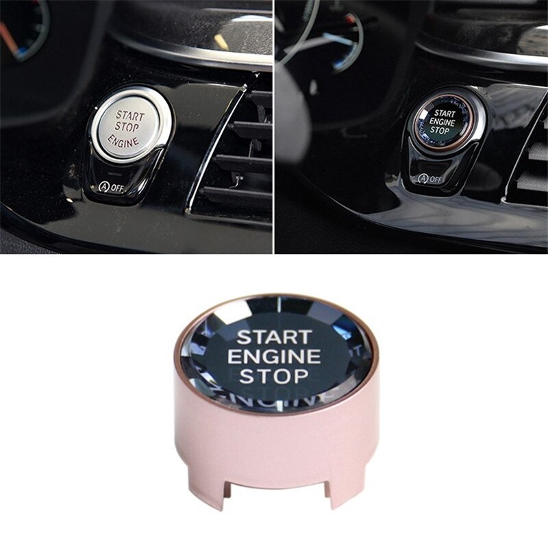 Bouton de démarrage de moteur de voiture pour BMW X5/6/7 | Bouton de démarrage de voiture, bouton de moteur, système d&#39;entrée sans clé, anti-démarrage: pink