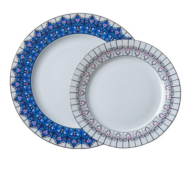 Bone China Gerechten en Platen Sets Bone China Servies Sets Keramische Plaat Porselein Plaat: 2 pieces
