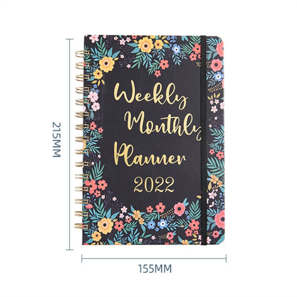 2022 Time 365 Days Schedule Book A5 Newest Notepads Planner Reminder Timetable Desk Dates Diary Agendas Notebook