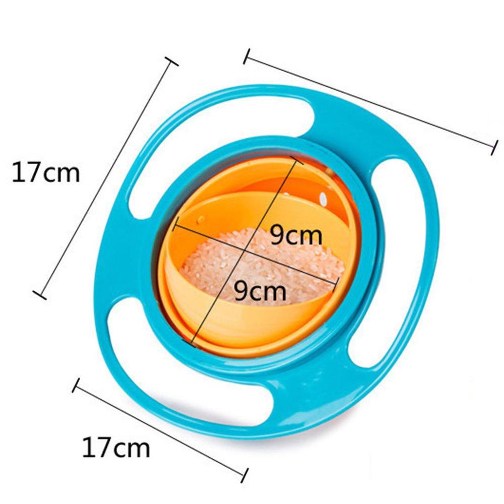 Magic Baby Gyro Bowl Universal 360 Rotate Spill-Proof Bowl Training Tableware Toddler Dishes Practice Feeding Bowl Without Mess